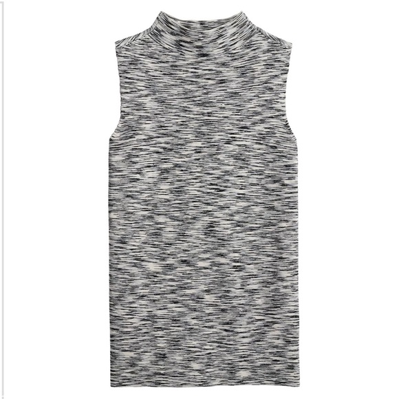 Nine West Layerable Sleeveless Mock Neck Women's XL Space Dye Knit Sweater New - Picture 1 of 6